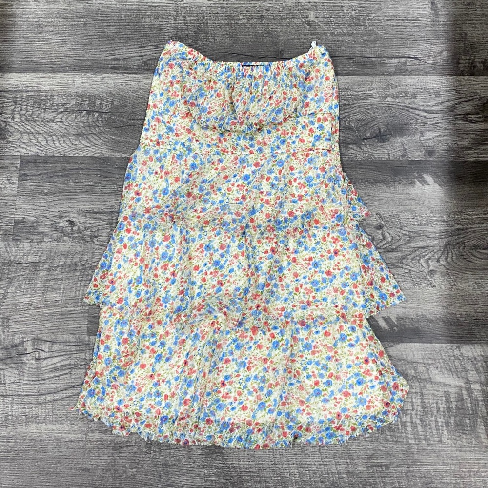 STRAPLESS MINI DRESS